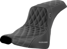 Saddlemen SDC Pro Series Silver Lattice Gel Seat for 2018-26 Harley Softail FXBB