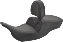 Saddlemen Roadsofa Carbon Fiber Seat w/ Backrest 1997-2007 Harley Touring