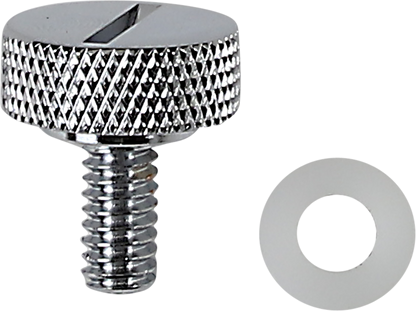 Drag Specialties Chrome 1/4-20 Seat to Fender Mount Knob Bolt Harley Davidson
