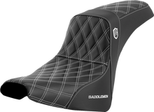 Saddlemen SDC Pro Series White Lattice Gel Seat for 2018-26 Harley Softail FXBB