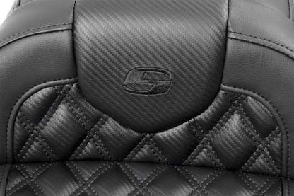 Saddlemen Roadsofa Carbon Fiber Lattice Stitch Gel Seat 2023-2025 Harley Touring
