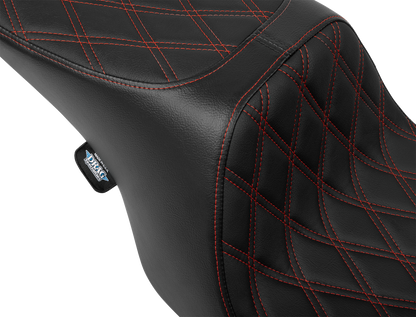 Drag Specialties Predator Red Stitch Seat fits 1997-2007 Harley Road King FLHX
