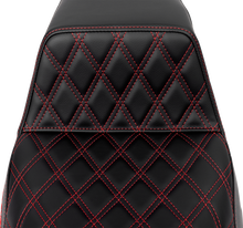 Saddlemen Step-Up Red Lattice Stitch Gelcore Seat for 2008-2025 Harley Touring