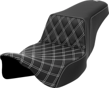 Saddlemen Step Up Extended White Lattice Gel Seat fits 2008-2025 Harley Touring