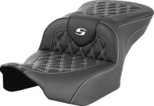 Saddlemen Roadsofa White Stitch Gel Seat for 2023-2026 Harley Touring Road Glide