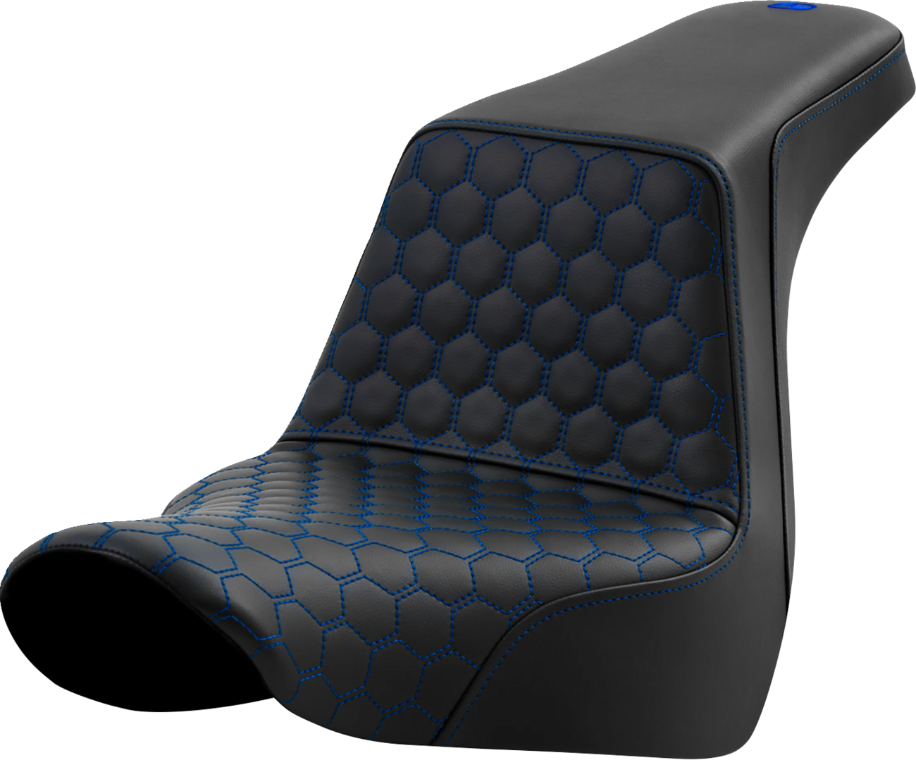 Saddlemen Step Up Blue Honeycomb Gel Seat 2018-2025 Harley Low Rider FXLR FLSB