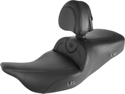 Saddlemen Roadsofa Heated Gel Seat & Backrest 2008-2024 Harley Touring FLHX FLHR
