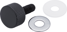 Ciro 1/4"-20 x 3/4" Black Seat Thumbscrew for 1996-2026 Harley Davidson Models