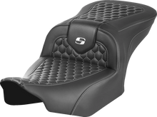 Saddlemen Roadsofa White Honeycomb Stitch Gel Seat for 2023-2026 Harley Touring
