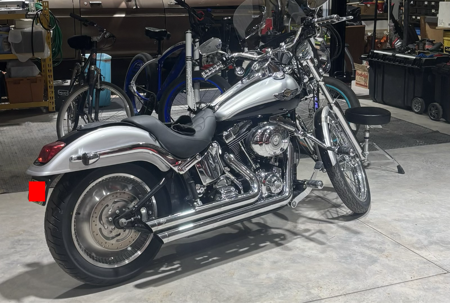 Danny Gray Weekday Solo Seat for 2000-2007 Harley Softail Deuce FXSTDI FXSTD