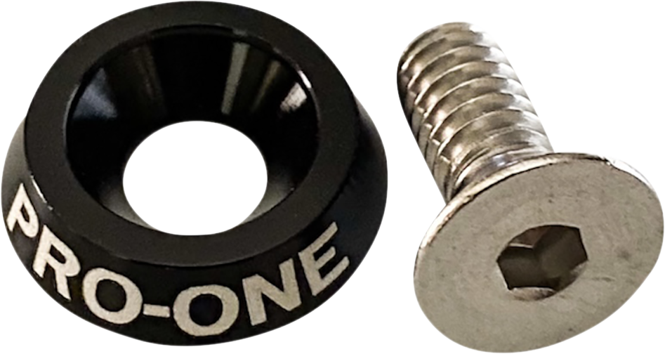 Pro One Black Universal Motorcycle 1/4"-20 Fender Seat Screw Bolt Harley Models