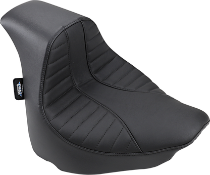 Drag Specialties Black Textile EZ Mount Solo Seat fits 2018-2022 Harley FXFB