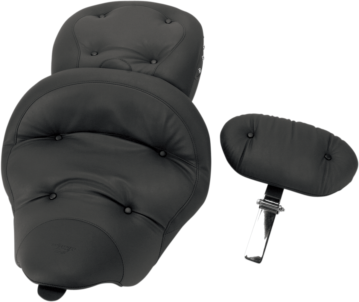 Mustang Regal Studded Seat & Backrest fits 2008-2024 Harley Touring 79608