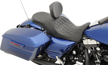 Drag Specialties large Black Ez Glide II Leather Low Profile Seat Backrest
