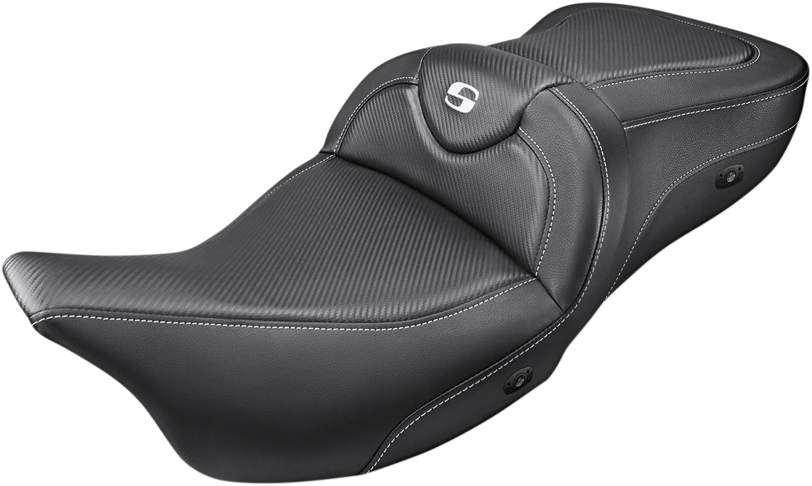 Saddlemen Heated Road Sofa Seat fits 2008-2024 Harley Touring Street Glide