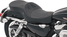 Drag Specialties Low Profile Flame Stitch Seat fits 2004-2022 Harley Sportster