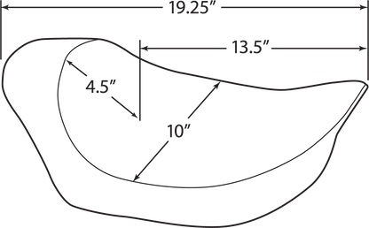 Drag Specialties EZ Mount Solo Seat for 1982-2000 Harley Davidson FXR FXRS FXRC