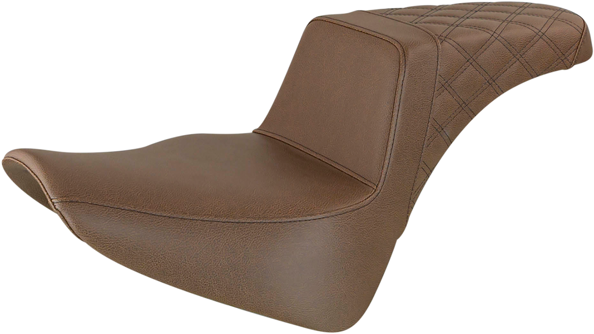 Saddlemen Step Up Brown Gel Seat for 2018-2022 Harley Softail FLSL FLHC FLDE