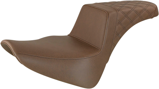 Saddlemen Step Up Brown Gel Seat for 2018-2022 Harley Softail FLSL FLHC FLDE