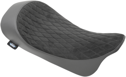 Drag Specialties Low Profile Faux Suede Solo Seat fits 2008-2024 Harley Touring