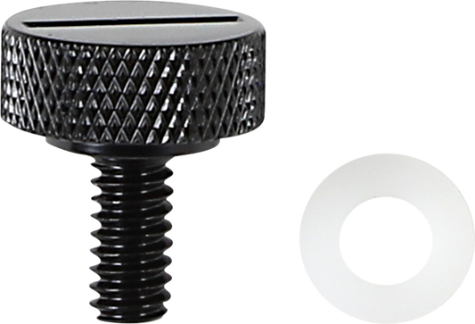 Drag Specialties Black 1/4-20 Seat to Fender Mount Knob Bolt Harley Davidson