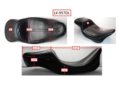 Le Pera Maverick Daddy Long Legs Seat fits 2008-2024 Harley Touring LK-957DL