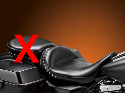 Le Pera Monterey Studded Solo Seat & Backrest 2008-2024 Harley Touring LK-697BR