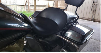 Danny Gray Tourist Air Black Leather 2up Seat 2008-2024 Harley Touring Bagger