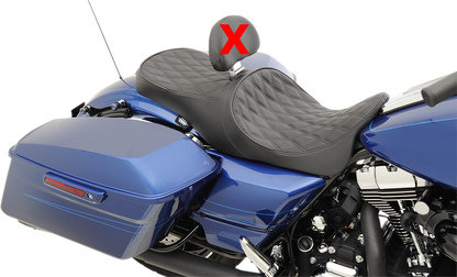 Drag Specialties Low Forward Position Diamond Seat fits 2008-2024 Harley Touring