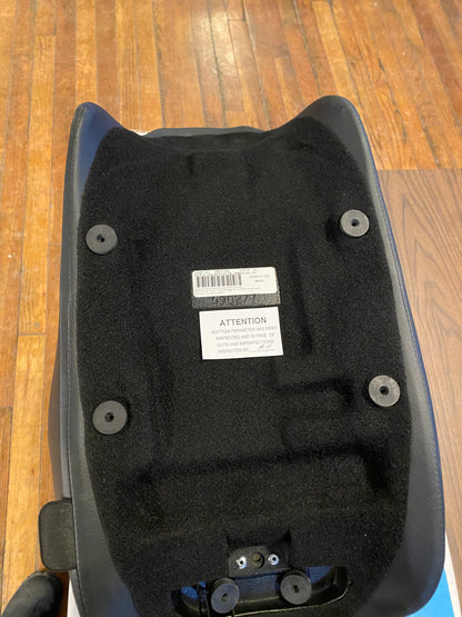 Drag Specialties Silver Black Diamond Solo Seat for 2008-2024 Harley Touring