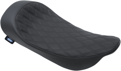 Drag Specialties Black Double Diamond Solo Seat for 1997-07 Harley Touring FLHR