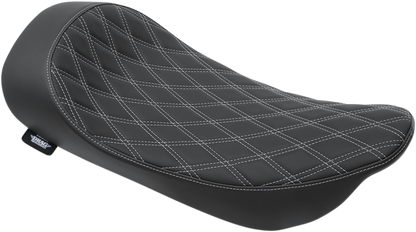 Drag Specialties Silver Double Diamond Solo Seat for 1997-07 Harley Touring FLHR