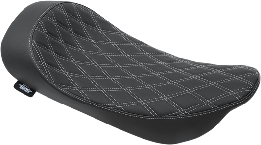 Drag Specialties Silver Double Diamond Solo Seat for 1997-07 Harley Touring FLHR