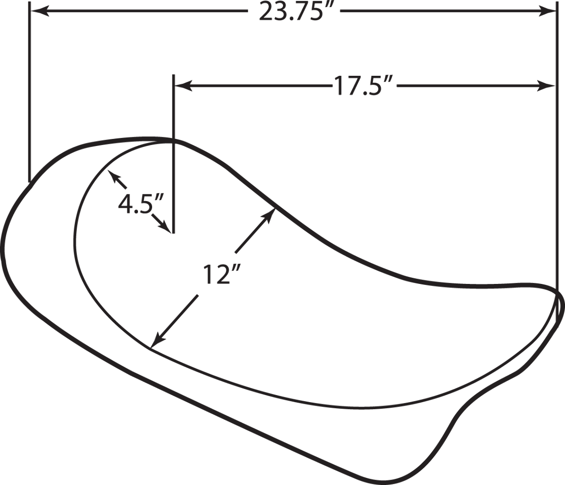 Drag Specialties Silver Double Diamond Solo Seat for 1997-07 Harley Touring FLHR