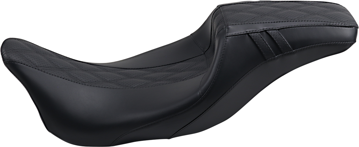 Le Pera Black Outcast Daddy Long Leg Seat 2008-24 Harley Touring 6'+ Tall Rider