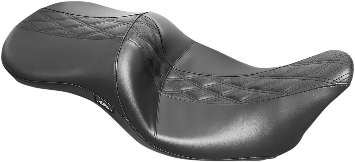 Le Pera Outcast GT-2 Diamond Inlay Seat fits 2008-2024 Harley Touring LK-987GT2