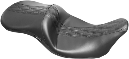 Le Pera Outcast GT-2 Diamond Inlay Seat fits 2008-2024 Harley Touring LK-987GT2