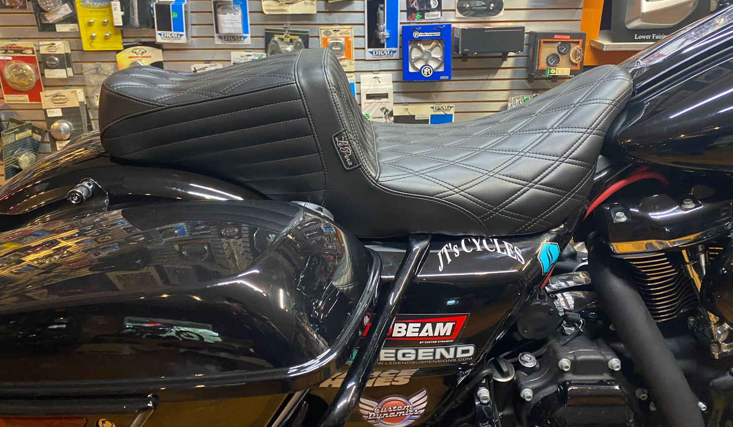 Le Pera Tailwhip Diamond Seat fits 2008-2024 Harley Davidson Touring LK-587DD