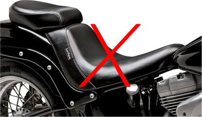 Le Pera Bare Bones Solo Seat Rear Pillion Pad fits 2006-2017 Harley Softail