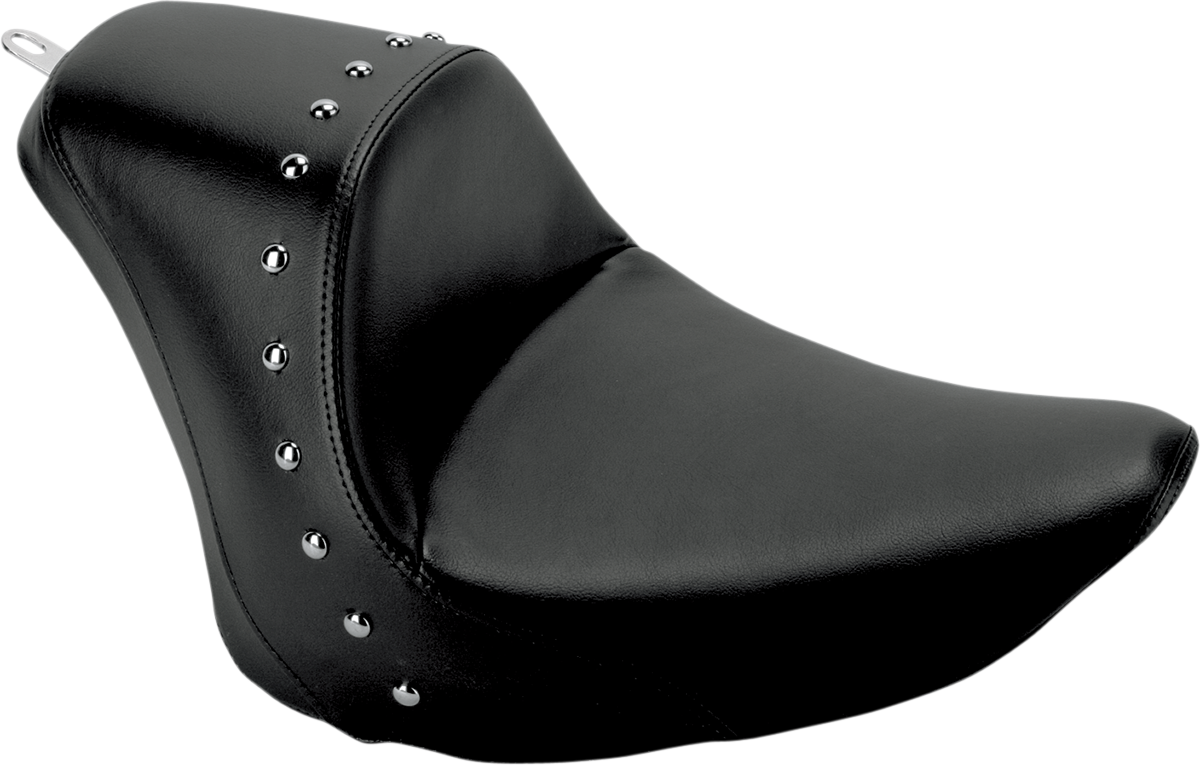 Saddlemen Heels Down Studded Solo Gel Seat 06-17 Harley Softail Fat Boy Standard