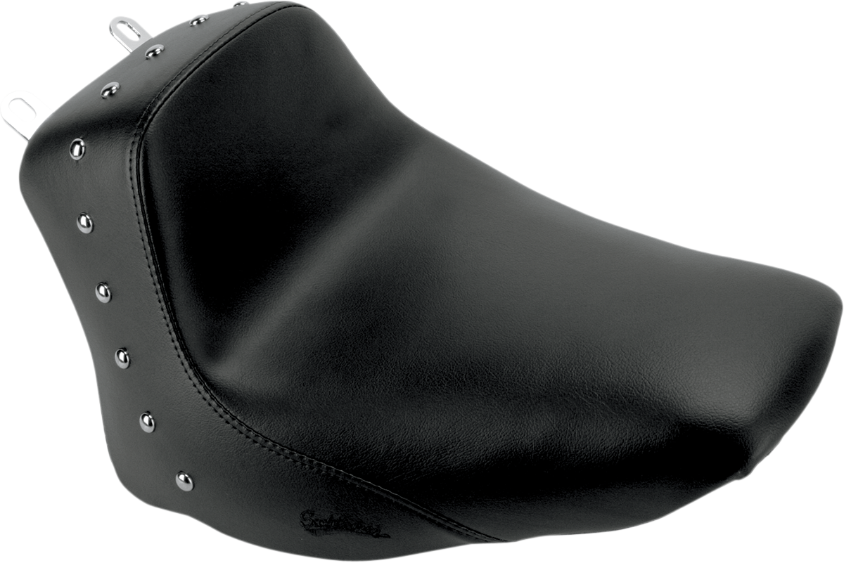 Saddlemen Heels Down Studded Solo Gel Seat 06-17 Harley Softail Deluxe Heritage