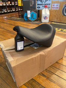 Danny Gray Black Buttcrack Solo Seat 2011-2017 Harley Softail Blackline FLS FLSS