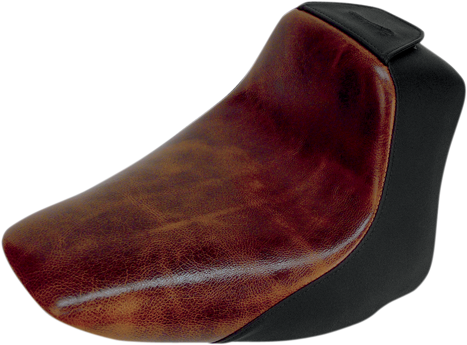 Saddlemen Renegade Lariat Brown Solo Gel Seat 06-17 Harley Softail Deluxe FLSTC