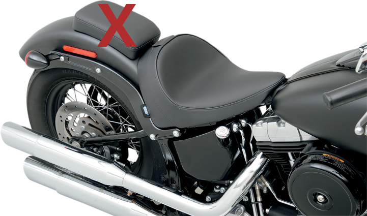 Drag Specialties Smooth Predator Solo Seat 2011-17 Harley Softail Slim Blackline