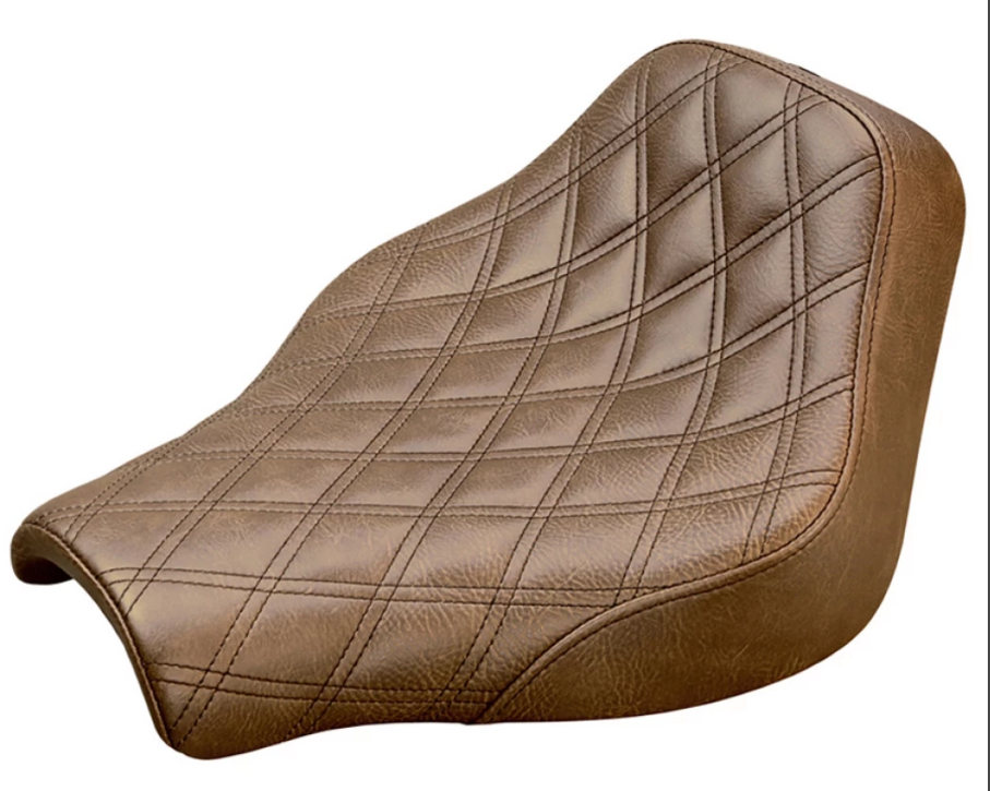 Saddlemen Brown Renegade Lattice Solo Seat 2018-2025 Harley Softail FXST FXBB