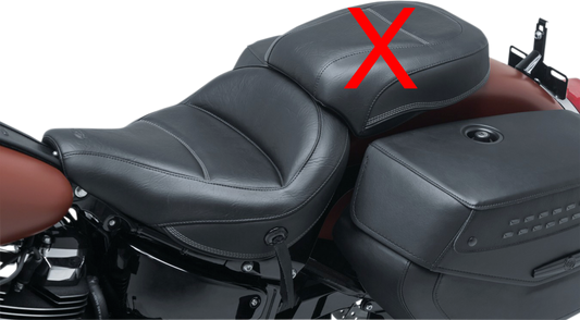 Mustang Max Profile Solo Seat for 2018-2023 Harley Heritage FLHC Deluxe FLDE