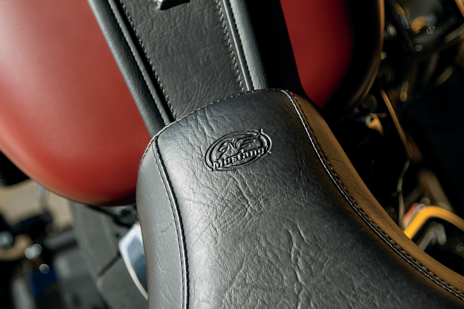 Mustang Max Profile Solo Seat for 2018-2023 Harley Heritage FLHC Deluxe FLDE
