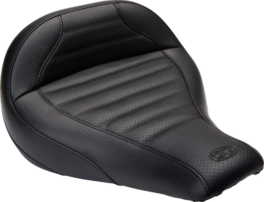 Mustang Touring Tuck n Roll Solo Seat for 2018-2023 Harley Softail Fat Boy FLFB