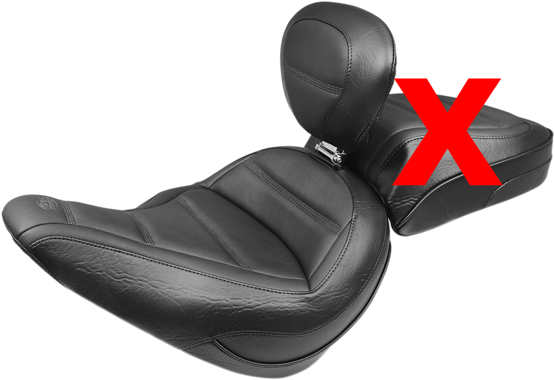 Mustang Touring Solo Seat & Backrest fits 2018-2021 Harley Softail Slim FLSL