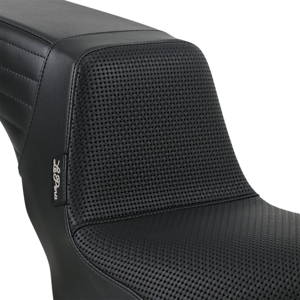 Le Pera Kickflip Basketweave Seat for 2018-2023 Harley Softail Heritage Deluxe